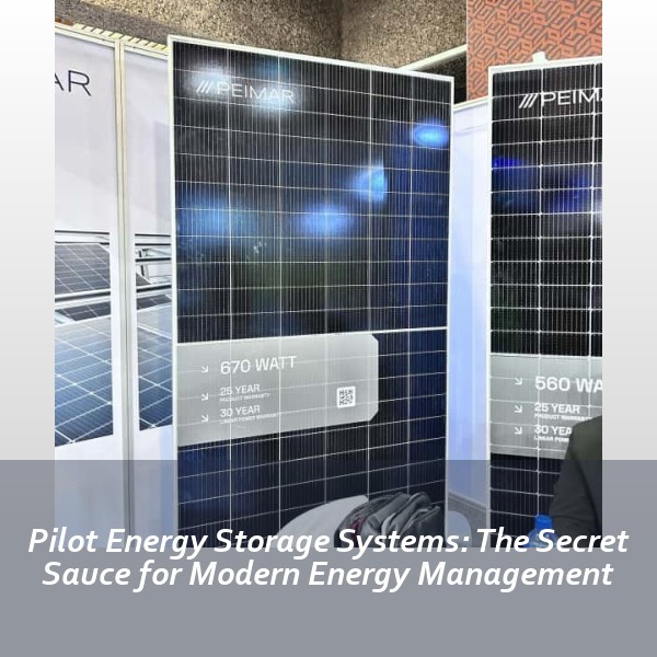 Pilot Energy Storage Systems: The Secret Sauce for Modern Energy Management